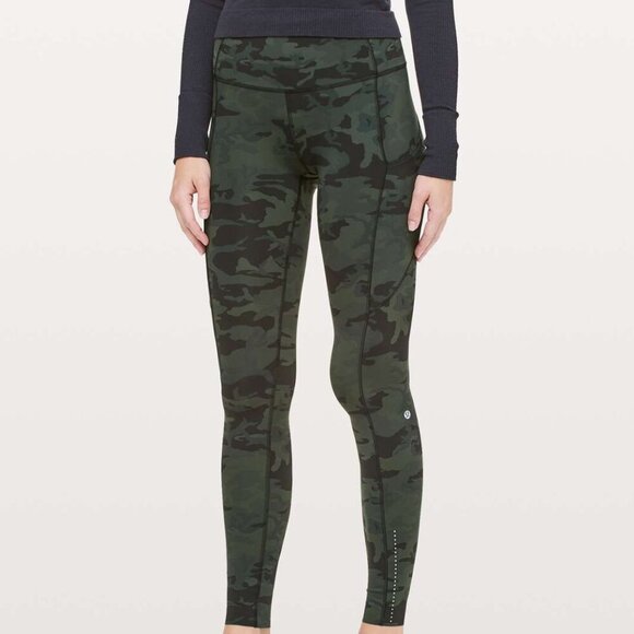 Lululemon Camo Fast & Free Full Length Tight *Nulux 28" Size 4 - Picture 2 of 8
